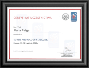 certyfikat-Marta-Paliga-kurs-andrologii-klinicznej-fb-300x232